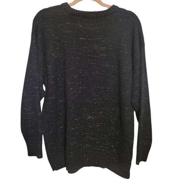Vintage Bonnie Lee Division Of Leroy Black Star Moon Sweater, Eu Size 40 US L - Picture 5 of 9